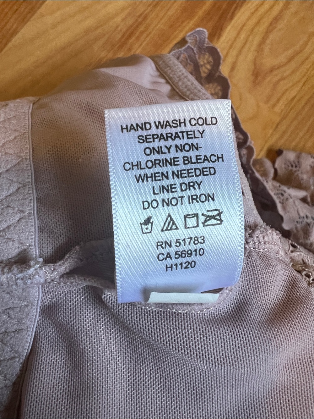 VGUC Maurices Lace Halter Racerback Bralette Dusty Mauve includes pads sz Med - Picture 4 of 8